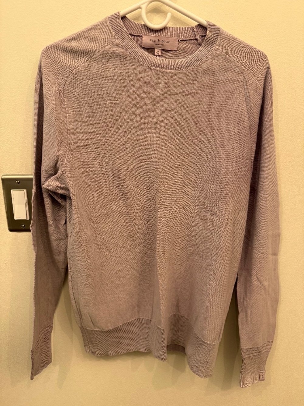 rag & bone lavender light cotton sweater